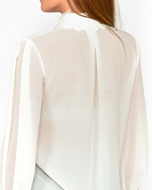 Elisabetta Franchi Camicia Avorio  CA10552E2 360