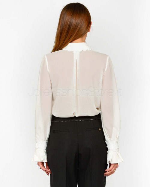 Elisabetta Franchi Camicia Avorio  CA10552E2 360