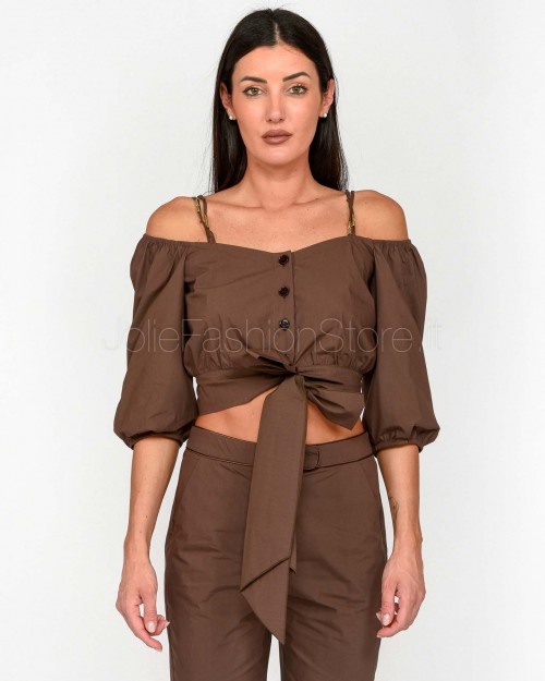Patrizia Pepe SHIRT Sensual Brown  2C1606 A570 B825