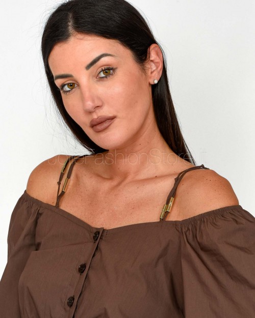 Patrizia Pepe SHIRT Sensual Brown  2C1606 A570 B825
