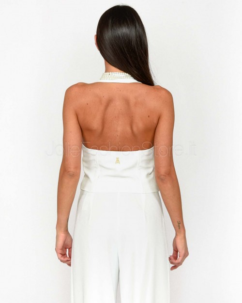 Patrizia Pepe White VEST  2C1618 A411 W146