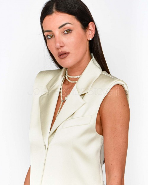 Patrizia Pepe VEST Ceramic Ivory  2S1523 A563 B823