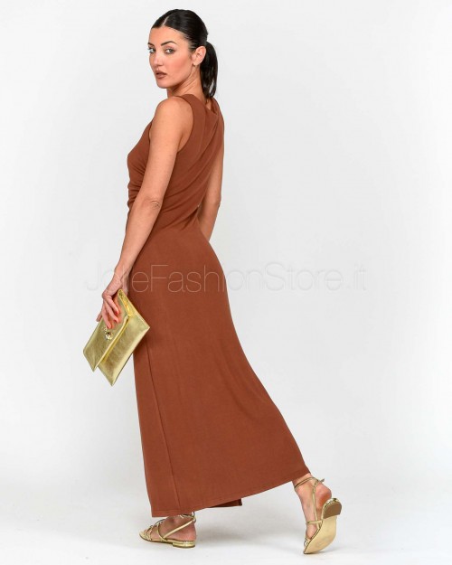 Grace & Mila Abito Lungo Marrone  PISTACHE_13035 CHOCOLAT