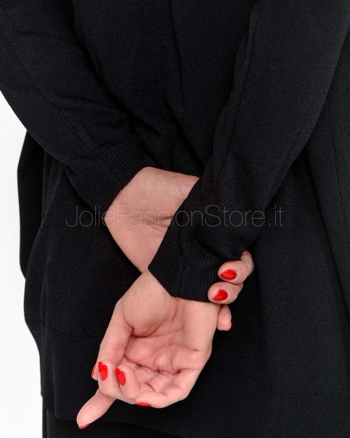 Solo Tre Cardigan Nero  M3D0071 A 99