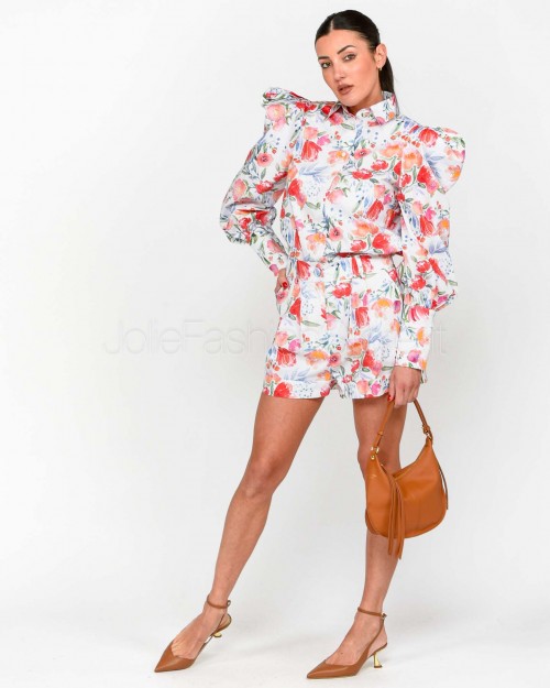 Actualee Camicia Stampa Floreale Multi Linen  14178 MULTI LINEN