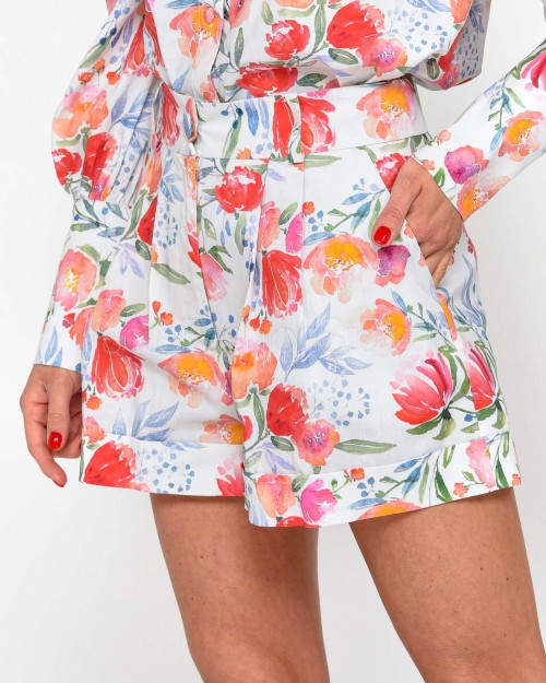 Actualee Short Multi Line  14179 MULTI LINEN