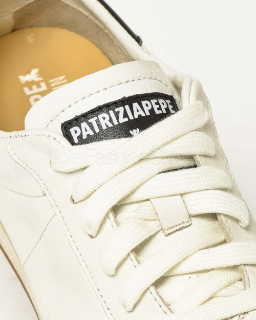 Patrizia Pepe Sneakers Running SKIN '93 in Nappa White  2Z0074 L150 W101