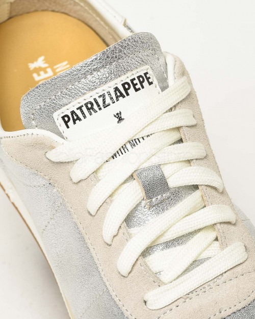 Patrizia Pepe Sneakers Running SKIN '93 Laminate Silver  2Z0074 V043 S298