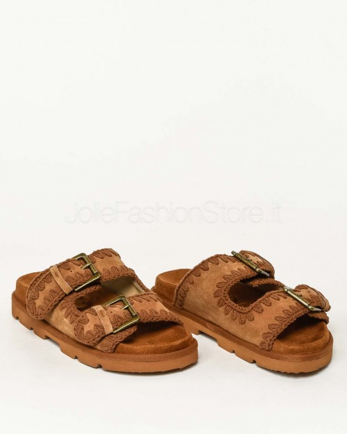 Mou Bio Sandalo Two Buckles Monoch Cognac  S25_MU.SW631000A-COG