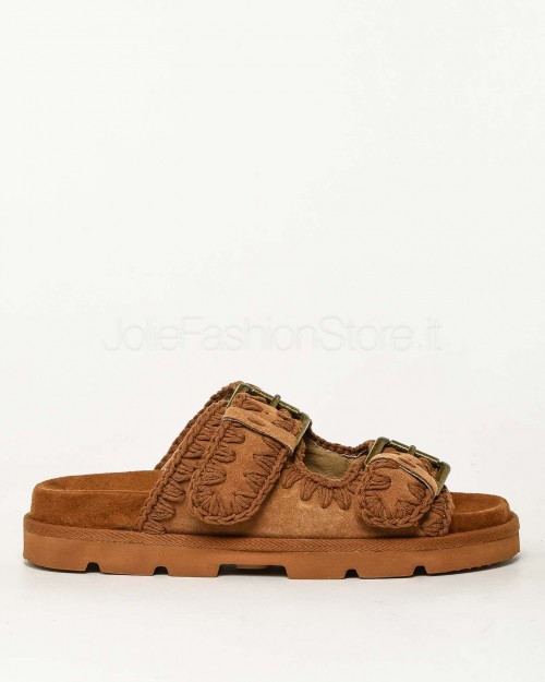 Mou Bio Sandalo Two Buckles Monoch Cognac  S25_MU.SW631000A-COG