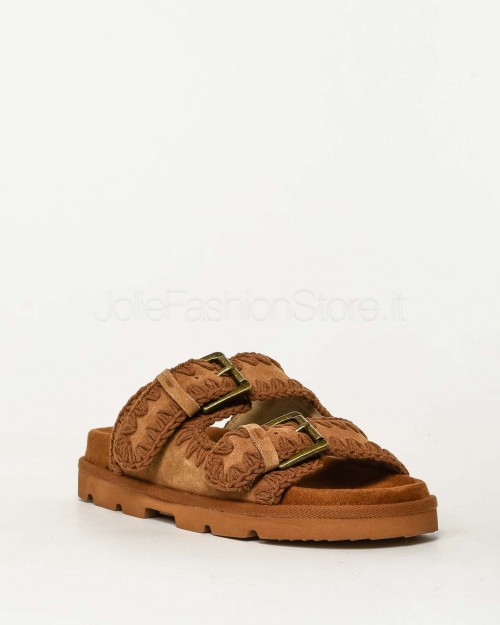 Mou Bio Sandalo Two Buckles Monoch Cognac  S25_MU.SW631000A-COG