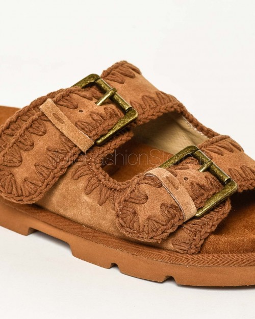 Mou Bio Sandalo Two Buckles Monoch Cognac  S25_MU.SW631000A-COG