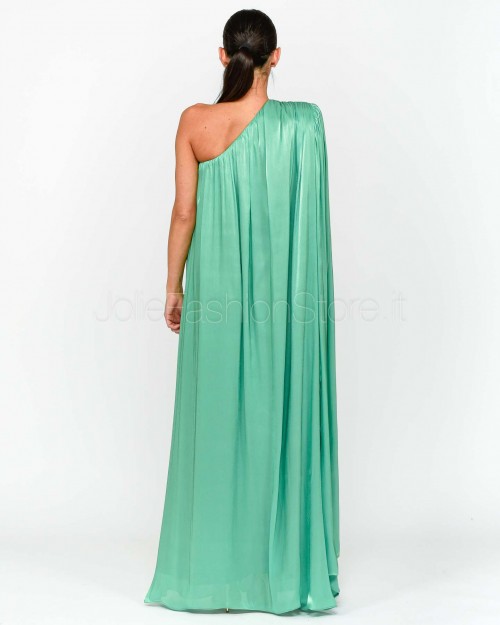Actualee Abito Lungo Monospalla Green  14100 GREEN 1422