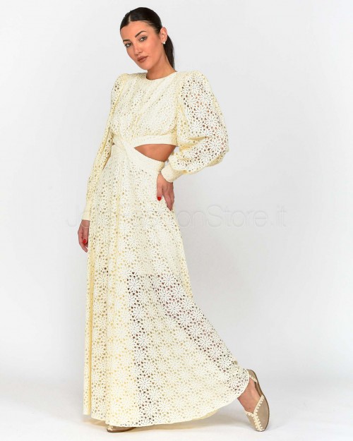 Actualee Abito lungo Sangallo Beige  14124 BEIGE 973