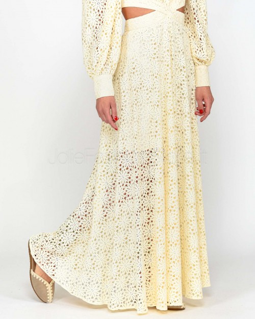 Actualee Abito lungo Sangallo Beige  14124 BEIGE 973
