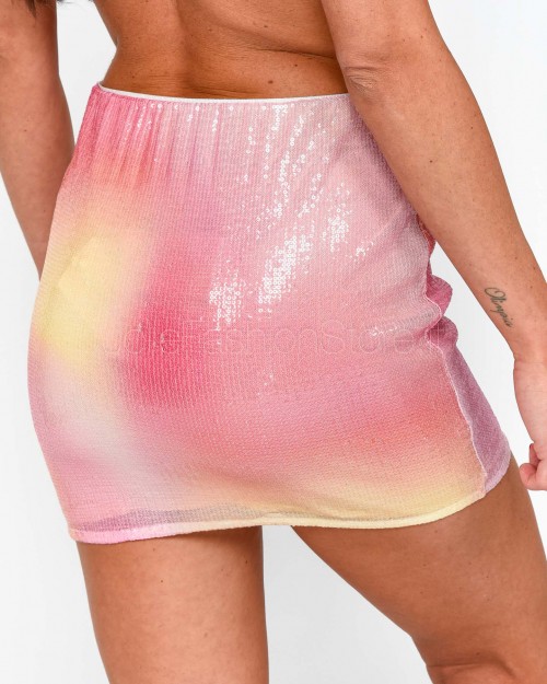 Patrizia Pepe SKIRT Pink Green Shade  2G1013 A581 J4H1