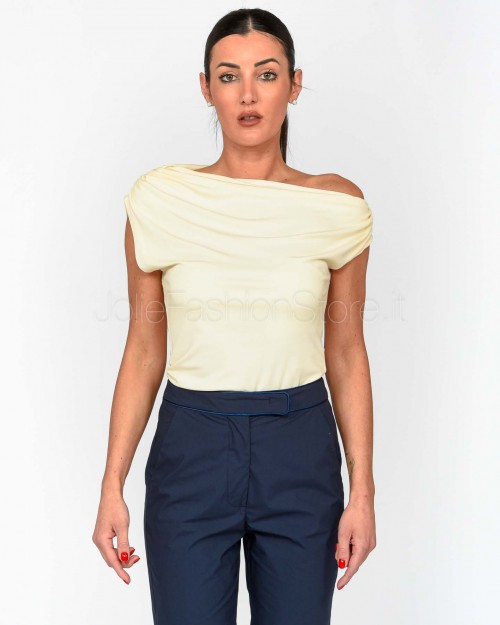 Grace & Mila Top Bianco  ROTONDE_13289 ECRU