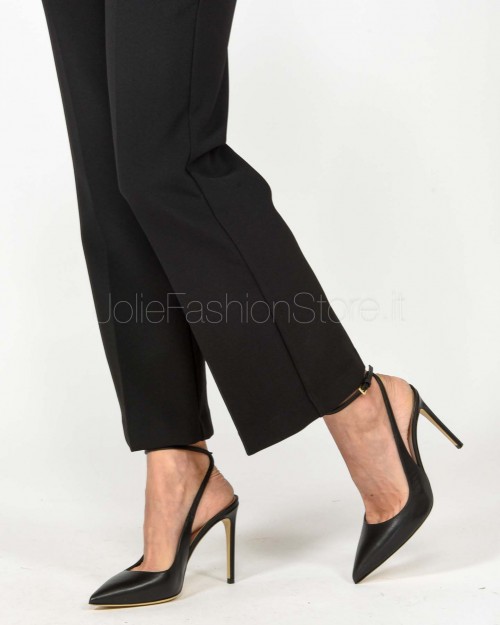Ninalilou Decollete Slingback Nero  311201L9 NAPPA NERA