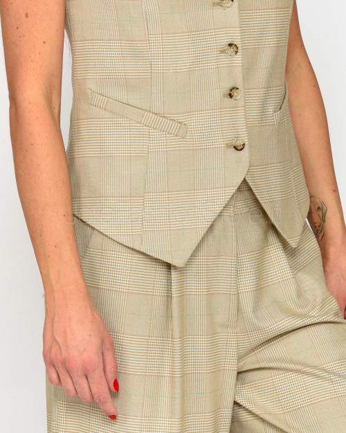 I’Min Luxury Gilet Beige con Spilla  RM40 BEIGE 200