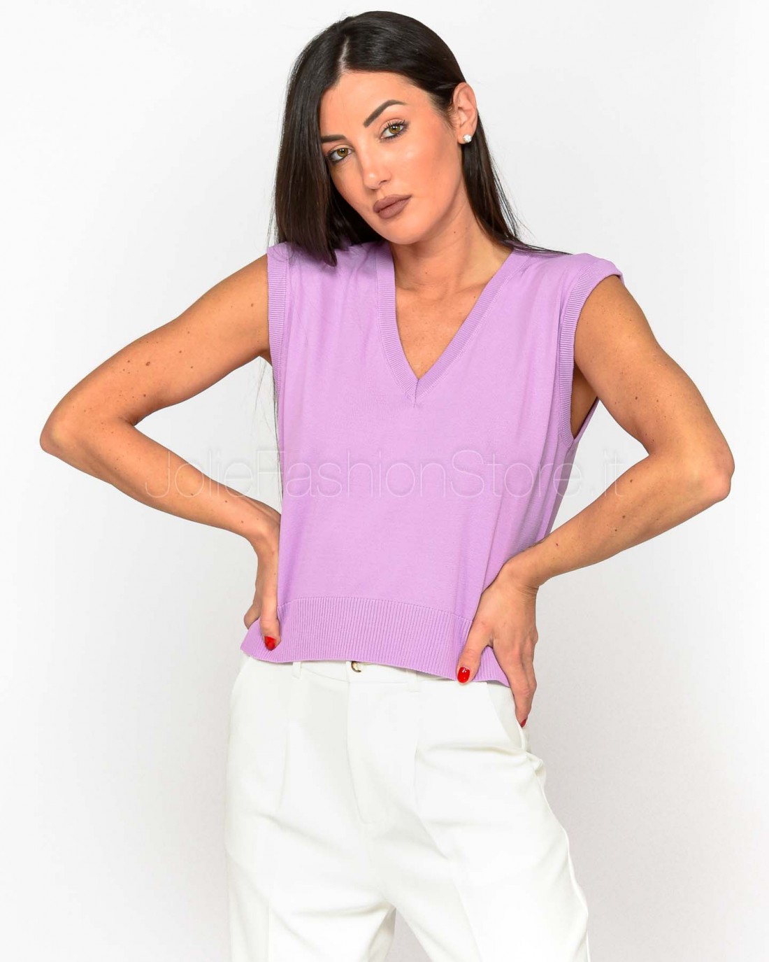 Patrizia Pepe MAGLIA/KNIT Spring lilac  1K1006 K318 M561