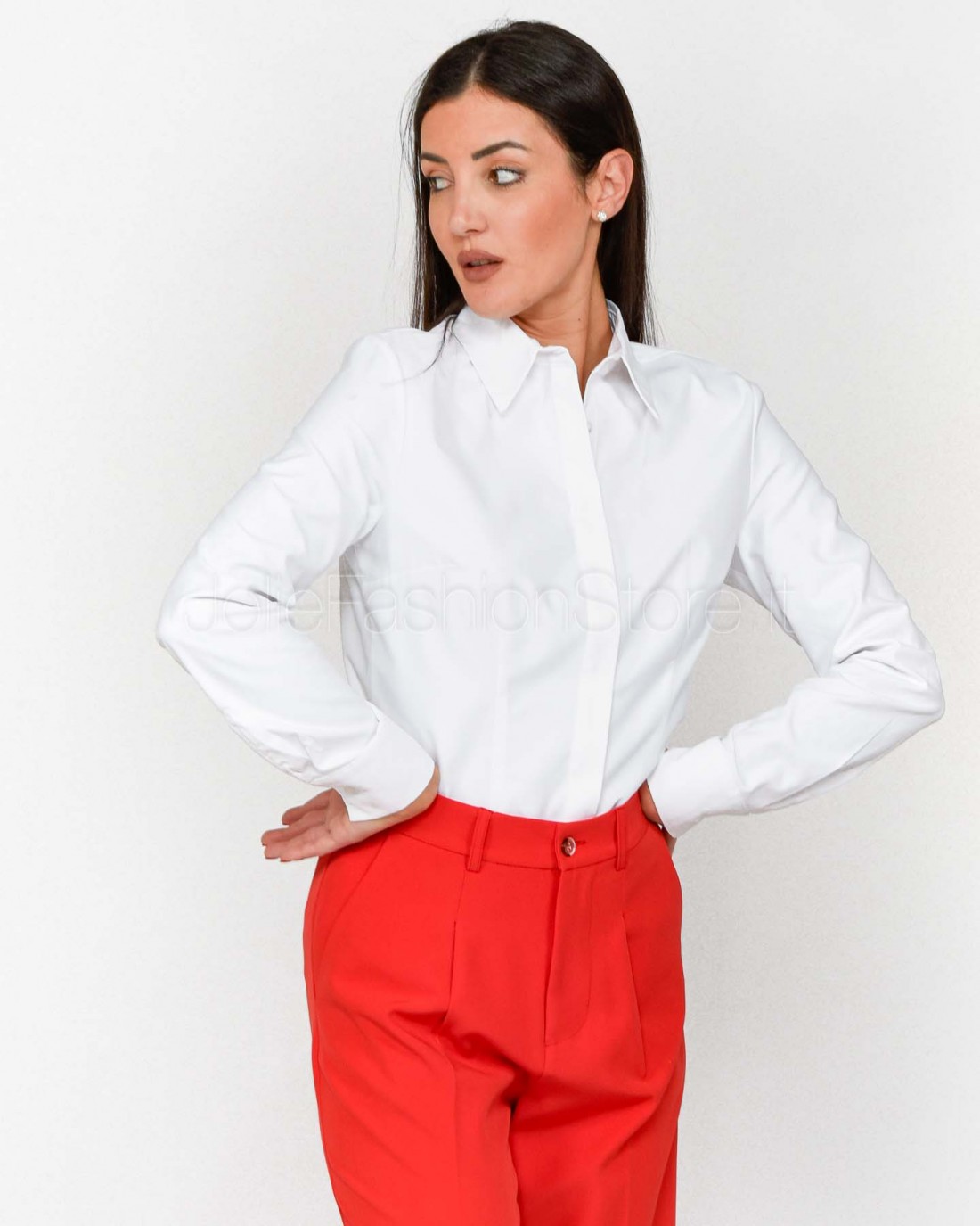 I’Min Luxury Camicia Bianca  RM56 V4164 BIANCO