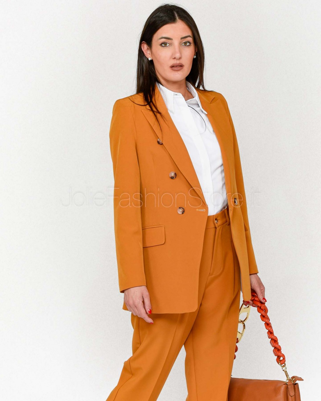 I’Min Luxury Giacca Doppiopetto Arancione  RM60 TUNISY 21 ARANCIO