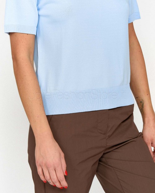 Patrizia Pepe Maglia Manica Corta Spring Sky  1K1007 K318 CA98
