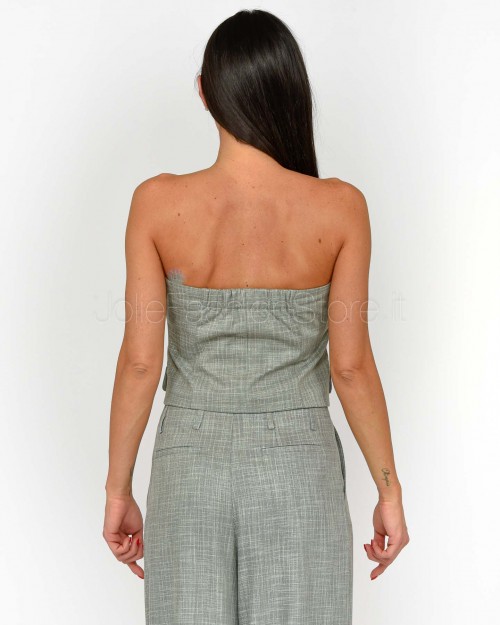 I’Min Luxury Top 5 Bottoni Nero  RM62 NERO 1000