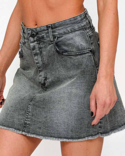 Urban Soiree Gonna in Jeans Grigio Scuro  DEO 11C
