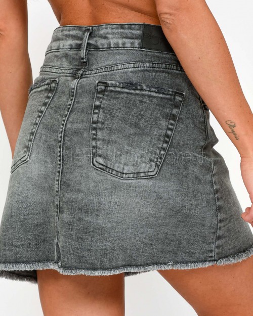 Urban Soiree Gonna in Jeans Grigio Scuro  DEO 11C