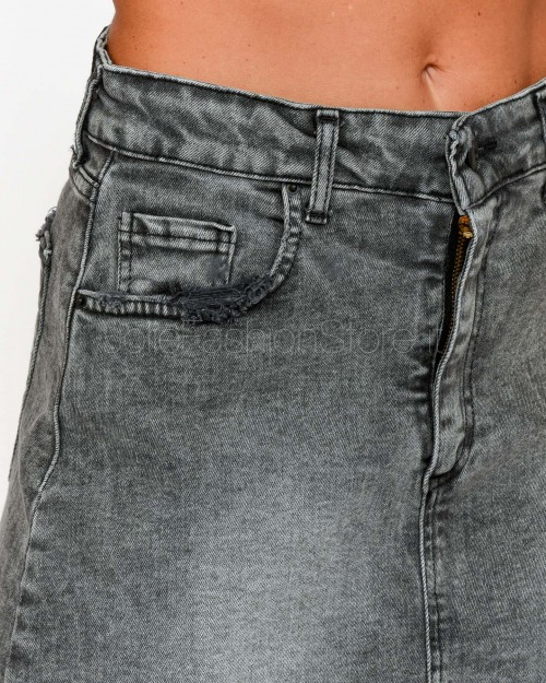 Urban Soiree Gonna in Jeans Grigio Scuro  DEO 11C
