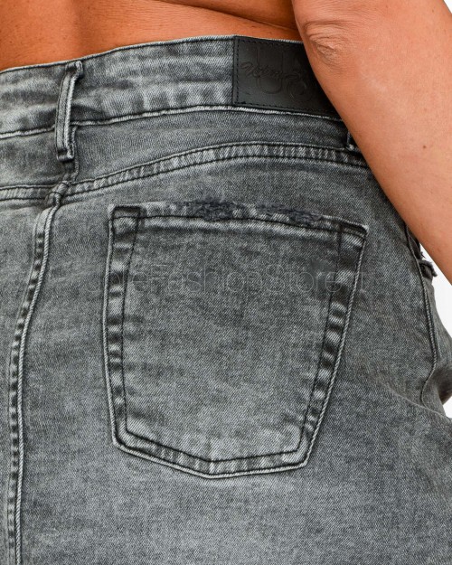 Urban Soiree Gonna in Jeans Grigio Scuro  DEO 11C