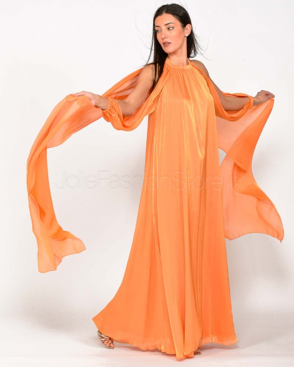 Actualee Abito Lungo Orange  14117 ORANGE