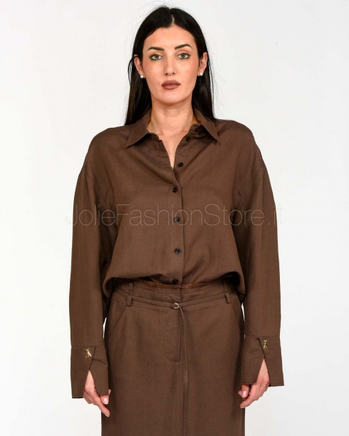 Patrizia Pepe SHIRT Sensual Brown  2C1602 A052 B825