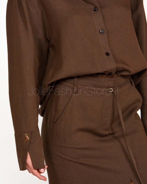 Patrizia Pepe SHIRT Sensual Brown  2C1602 A052 B825