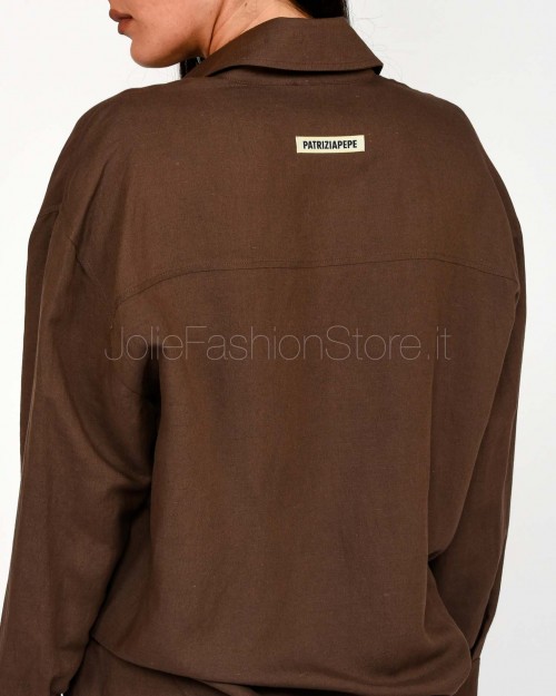 Patrizia Pepe SHIRT Sensual Brown  2C1602 A052 B825