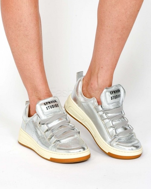 Copenhagen Sneakers in Pelle Silver