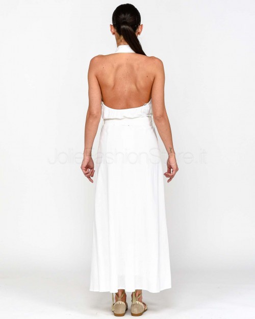 Grace & Mila Abito Lungo Bianco  ROSAMOUR_13236 ECRU