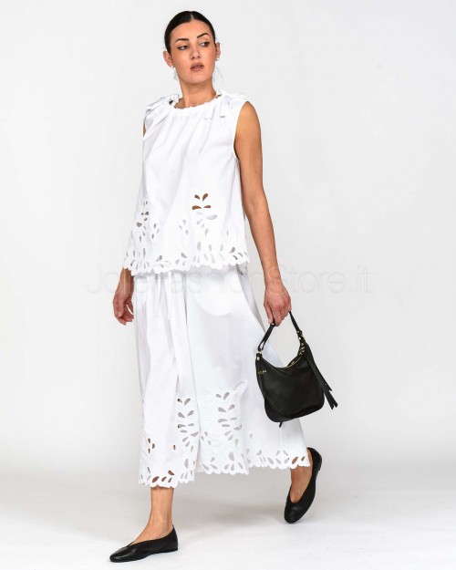 Meimeij Blusa Ricamo Laser Off White  M5EAA1 791