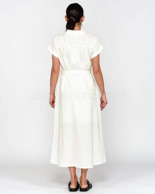 Grace & Mila Abito Lungo Bianco  PRUDENCE_13183 ECRU