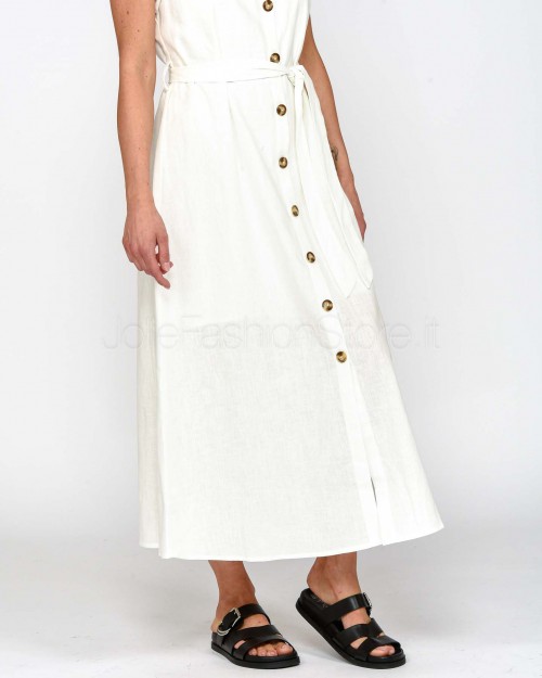 Grace & Mila Abito Lungo Bianco  PRUDENCE_13183 ECRU