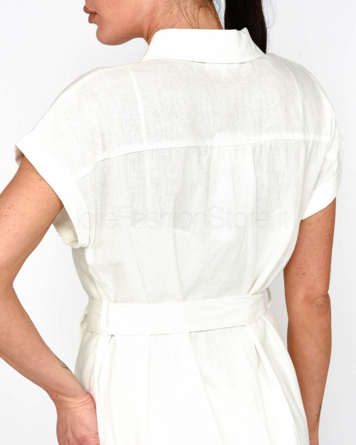 Grace & Mila Abito Lungo Bianco  PRUDENCE_13183 ECRU