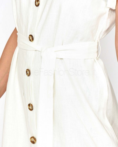 Grace & Mila Abito Lungo Bianco  PRUDENCE_13183 ECRU