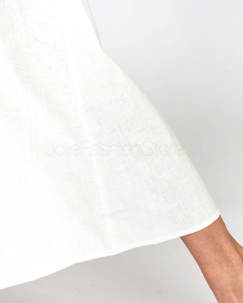 Grace & Mila Abito Lungo Bianco  PRUDENCE_13183 ECRU