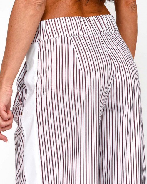 Patrizia Pepe PANTALONI/TROUSERS Bordeaux Stripes  1P2137 A552 FG58