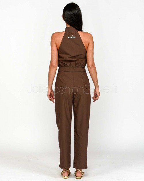 Patrizia Pepe Tuta Misto Cotone Sensual Brown  2T0087 A570 B825