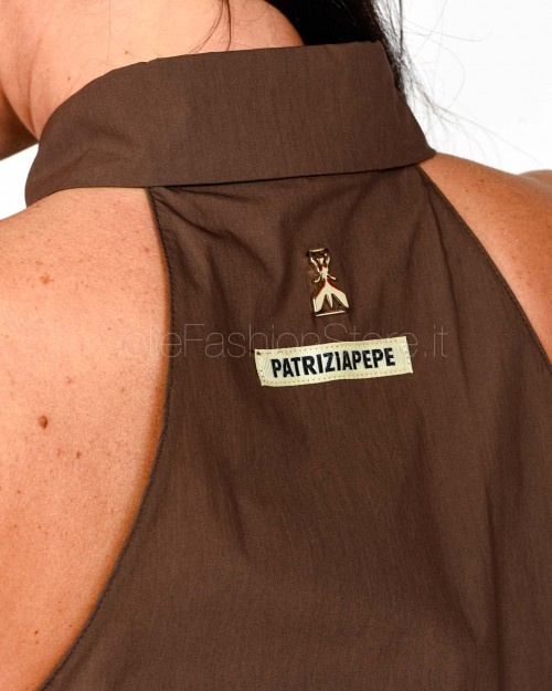 Patrizia Pepe Tuta Misto Cotone Sensual Brown  2T0087 A570 B825