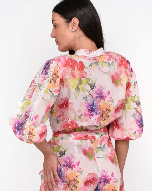 Actualee Pink Voile Jumpsuit  14213 PINK VOILE