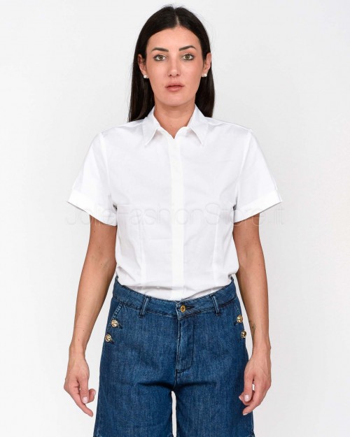 I'Min Luxury Camicia Bianca Manica Corta  RM89 BIANCO
