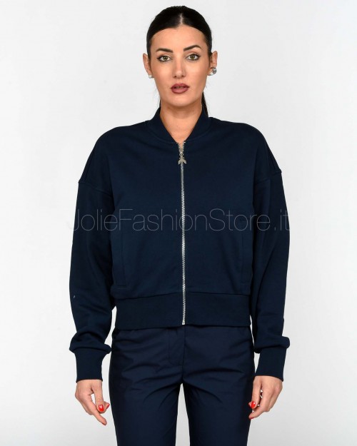 Patrizia Pepe Felpa Con Zip Navy  1M4033 J079 C789